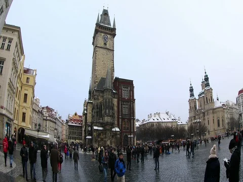 Timelapse Astronomical Clock Tower Stock Footage 74204052