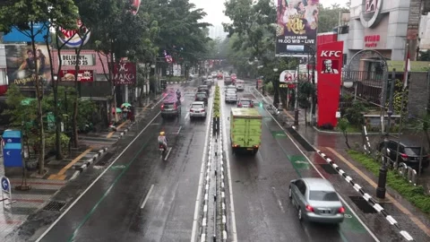Timelapse the atmosphere of city traffic Stock Footage 222312307