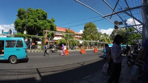 Timelapse of the atmosphere of Manado City during the day Stock Footage 239713041