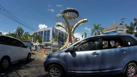 Timelapse of the atmosphere of Manado City during the day Stock Footage 239713072