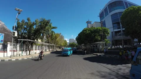 Timelapse of the atmosphere of Manado City during the day Stock Footage 239713076
