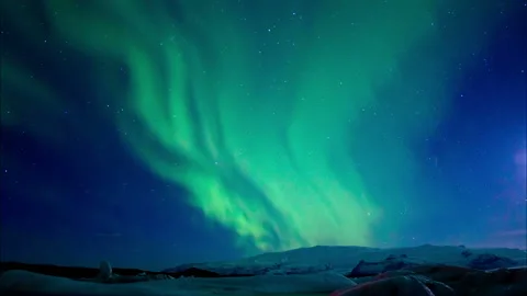Timelapse of Aurora Borealis Stock Footage 115079995