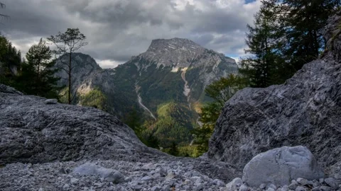 Timelapse Austria Mountain Landscape Stock Footage 153286431