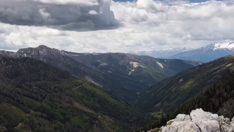 Timelapse Austria Mountain Landscape Stock Footage 153290614