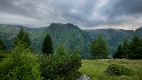 Timelapse Austria Mountain Landscape Stock Footage 153290711