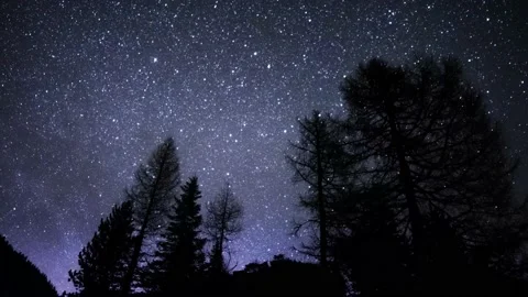 Timelapse Austria Mountain Night Stock Footage 153285519