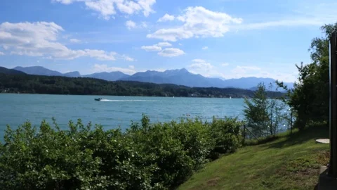 Timelapse of Austrian Lake and Mountains Stock Footage 87223477