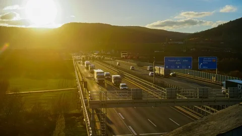 Timelapse Autobahn 스톡 동영상 89616511