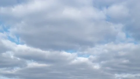 Timelapse with autumn cumulus clouds Stock Footage 75949453