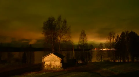 Timelapse Autumn Finland Stock Footage 48171404