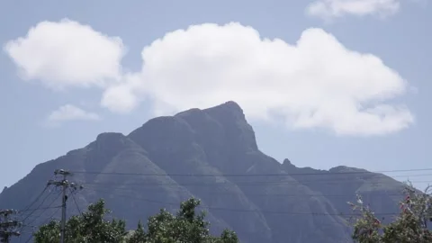 Timelapse of the back of Table Mountain Cape Town South Africa Stock Footage 251748382