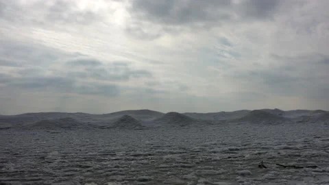 Timelapse Background Arctic Snow Sheets Icebergs Beach Snow Sheets Climate C Stock Footage 165180242