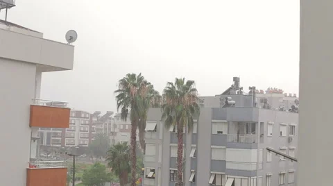 Timelapse Bad weather, rain, wind Stock Footage 67336396