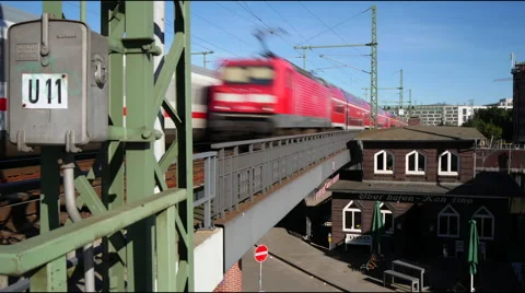 Timelapse, Bahn, Train 스톡 동영상 57767567