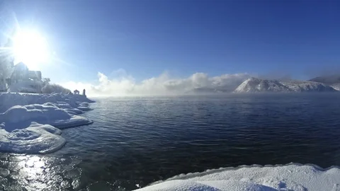 Timelapse Baikal 2 Stock Footage 106859570