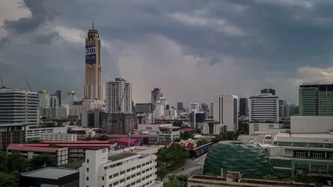 Timelapse baiyoke tower - cloud day 스톡 동영상 231172605
