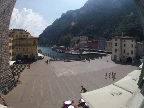 Timelapse Balkon Gardasee 库存影片 33742592