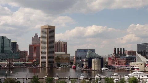 Timelapse of Baltimore's Inner Harbor Stock Footage 81748834
