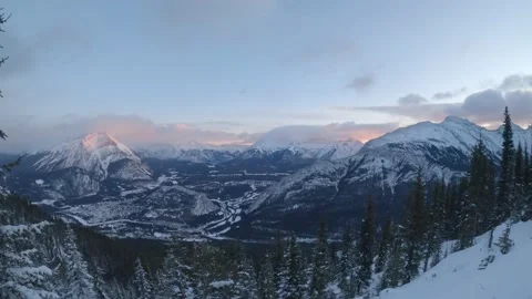 Timelapse: Banff Gondola Viewpoint Stock-Footage 154295025