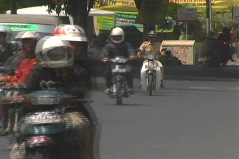 Timelapse Bantul Traffic Stock Footage 120109