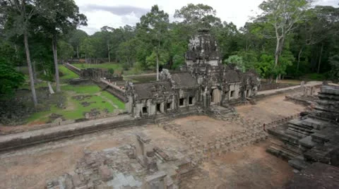 Timelapse baphuon temple in angkor, siem reap, cambodia 스톡 동영상 12178876
