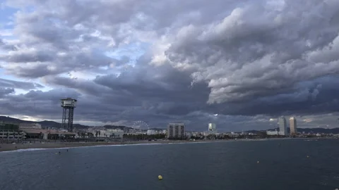 Timelapse of Barcelona Video stock 217835574