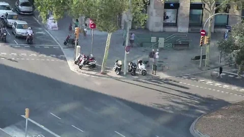 Timelapse of Barcelona streets Stock Footage 69102304