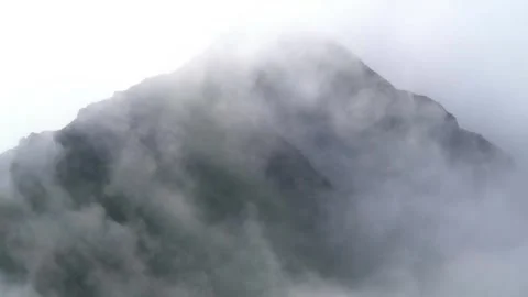 Timelapse basalt lava plain shows porous volcanic rocks and sparse vegetation Stock Footage 339434763