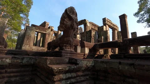 Timelapse of bayon temple Stock Footage 146890080