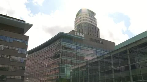 Timelapse of the BBC building Stock Footage 12459454