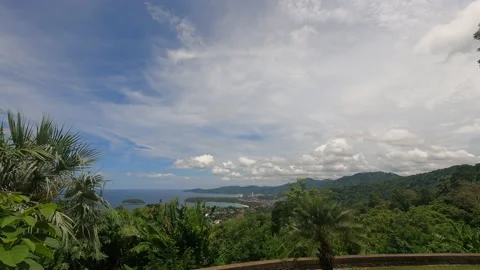 Timelapse at the beach - fast moving clouds Stock Footage 194384294