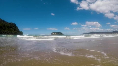 Timelapse Beach Stock Footage 124289599