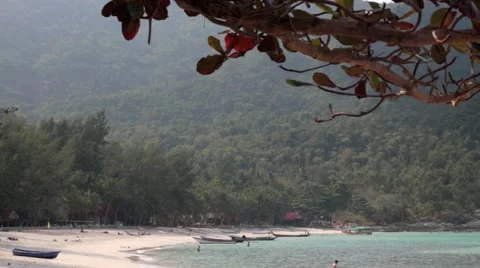 Timelapse from a beach with poeple Stock Footage 40643512
