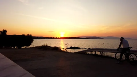 Timelapse on the beach at sunset on the beach Stock Footage 274224707