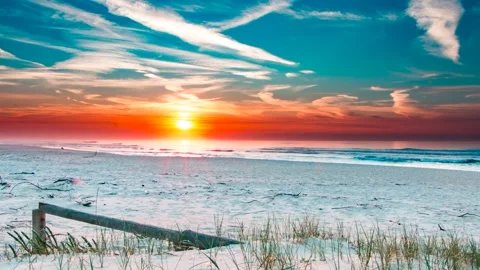 Timelapse beach sunset Video stock 202135680