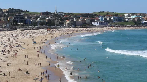 Timelapse beach zoom out Stock Footage 34263428