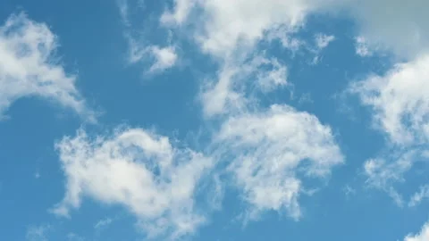 Timelapse of beautiful blue sky and white cloud. Stock-Footage 202235237
