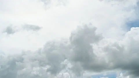 Timelapse of beautiful blue sky and white cloud. Stock Footage 211792267