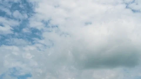 Timelapse of beautiful blue sky and white cloud. Stock Footage 243545490