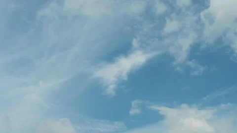 Timelapse of beautiful blue sky and white cloud. Stock-Footage 247434064