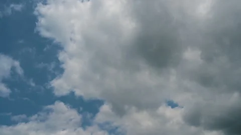 Timelapse of beautiful blue sky and white cloud. Stock Footage 248944344