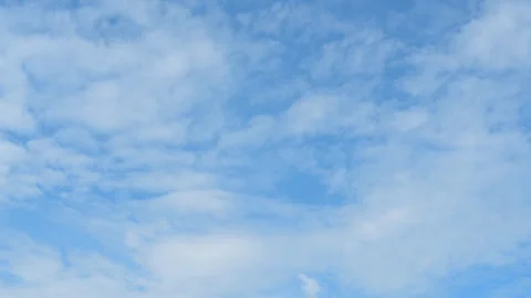 Timelapse of beautiful blue sky and white cloud. Stock Footage 276889858