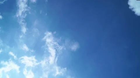 Timelapse beautiful blue sky with clouds background.Blue sky with clouds. Video stock 132227516