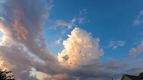 Timelapse of Beautiful Clouds Before and After Sunset Stock Footage 115515777