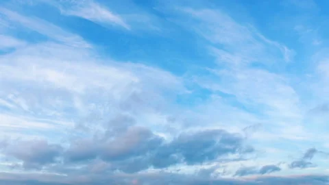 Timelapse Of Beautiful Clouds In The City Stock Footage 122133992