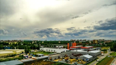 Timelapse of beautiful clouds of heavy rain Stock Footage 201615196