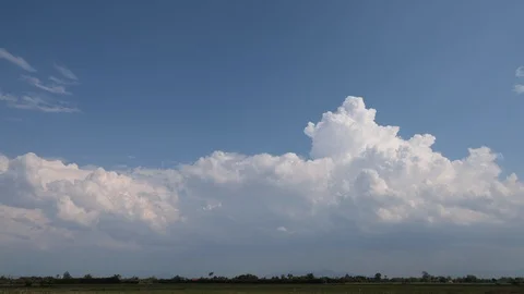 Timelapse with beautiful clouds moving 4k. Stock Footage 129585350