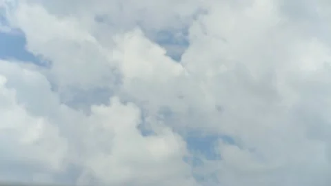 Timelapse with beautiful clouds moving fast. Clouds in the sky move quickly Stock Footage 240014537
