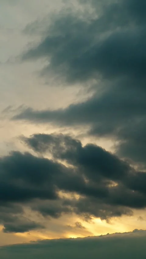 A timelapse of a beautiful cloudy sky at sunset. Stock Footage 319496383