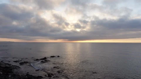 Timelapse of beautiful dawn at sea Stock Footage 285231589